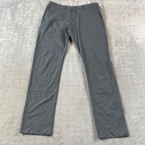 J‎ Crew Chino Tech Pants Mens 31x30 Gray Flex Slim Casual Office Casual Light